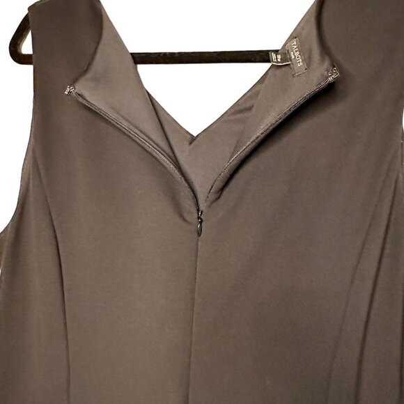 Talbots Black Dress with Cream Lace Trim - Picture 11 of 11